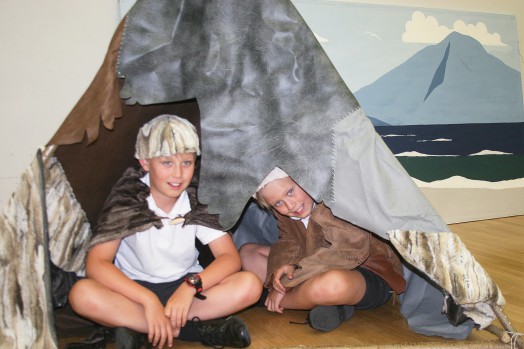 Role play in a Mesolithic tent shelter