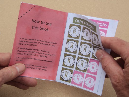 WW2 ration book replica